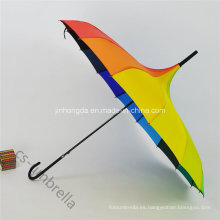 21 &quot;X16k Rainbow Clor Pagoda forma recta al aire libre Sun Paraguas (YSS0133)